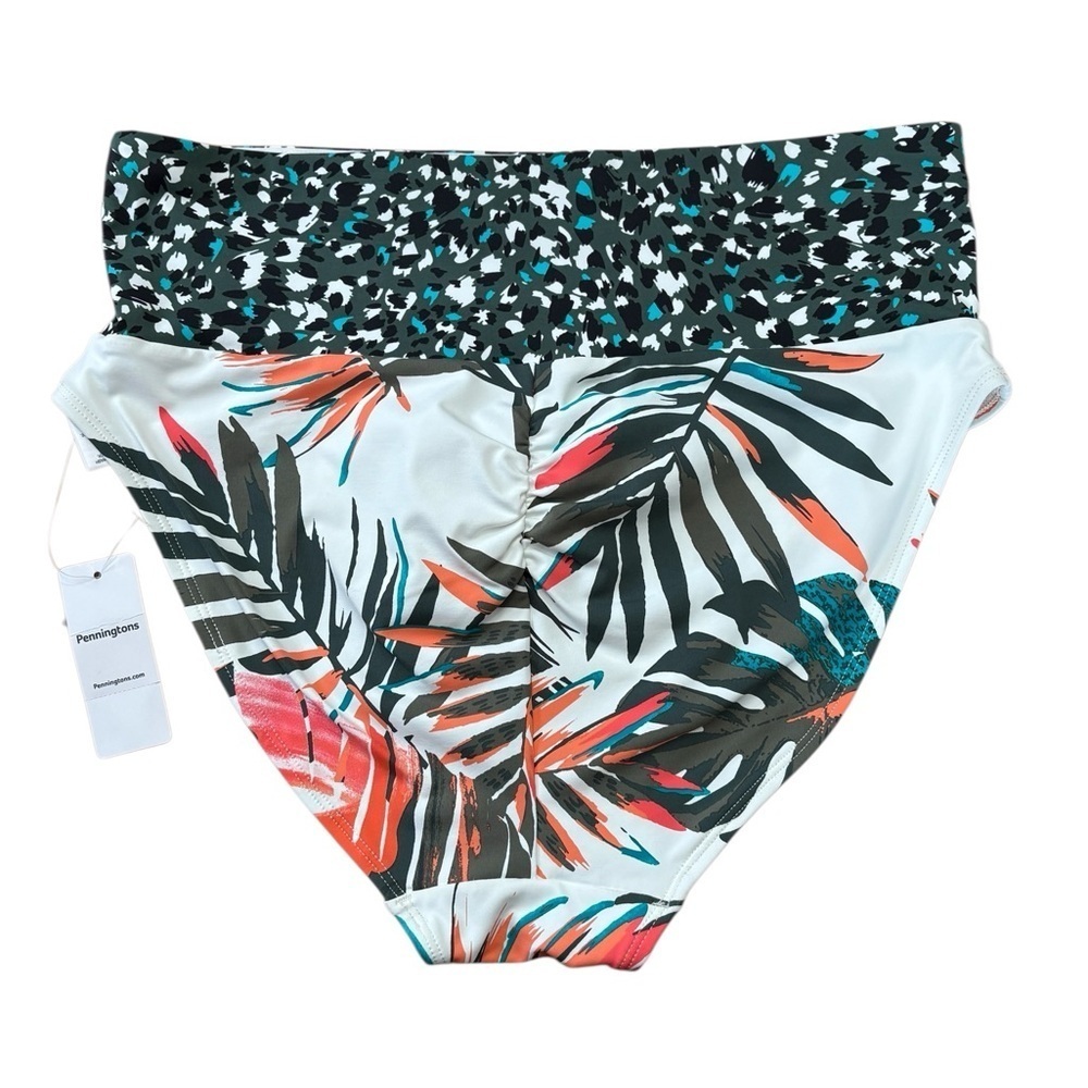 In Every Story by Penningtons, High-Waist Bikini Bottom, Plus Size 0X (14W) - Picture 6 of 7